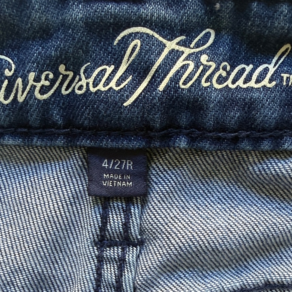 Universal Thread Dark Blue Wide Leg Jeans - Picture 3 of 8